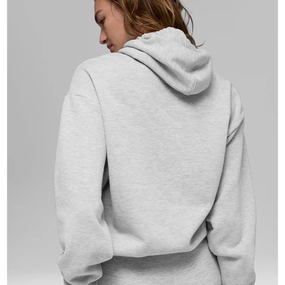 ALO Yoga Light Gray Hoodie - Picture 2 of 7